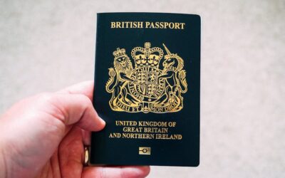 ESTA US travel — uk passport us flag 1