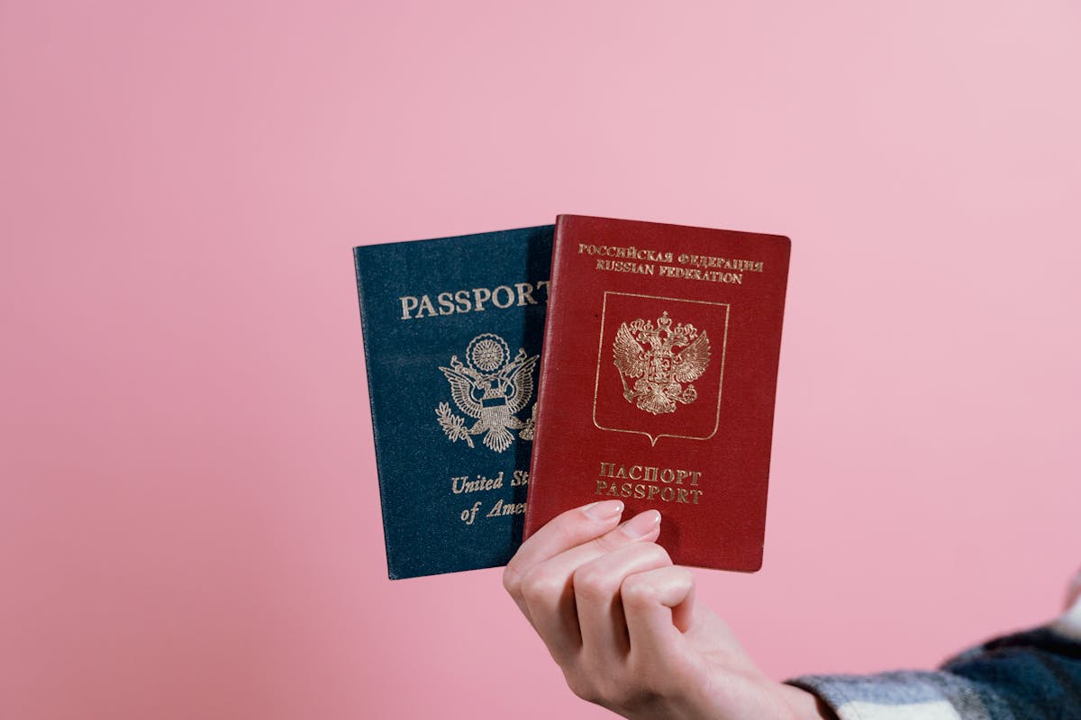 Two passports old and new side by side