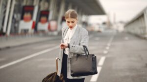 Traveler reviewing ESTA refusal reasons and validity before a US trip