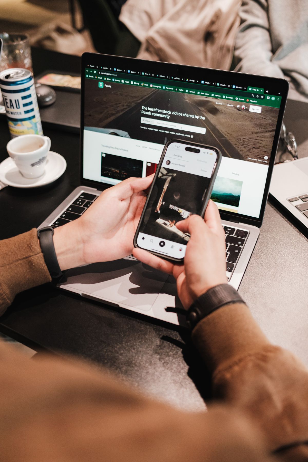 Approved ESTA confirmation displayed on a phone at the airport