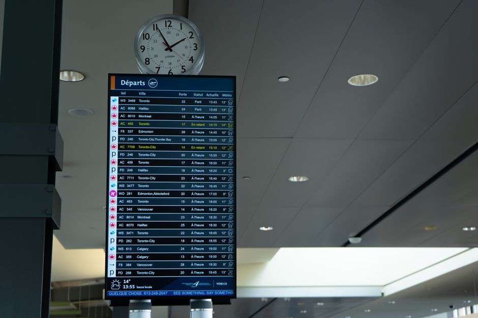 Airport departure board, a reminder of the deadline that matters when overstaying on an ESTA