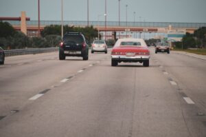 Open US highway, the setting for driving on an ESTA as a visitor