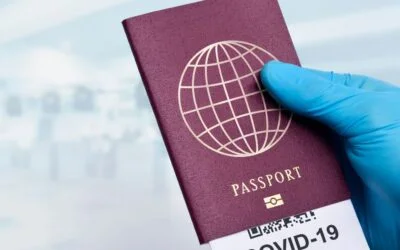 Boarding pass and passport ready after ESTA approval for US travel